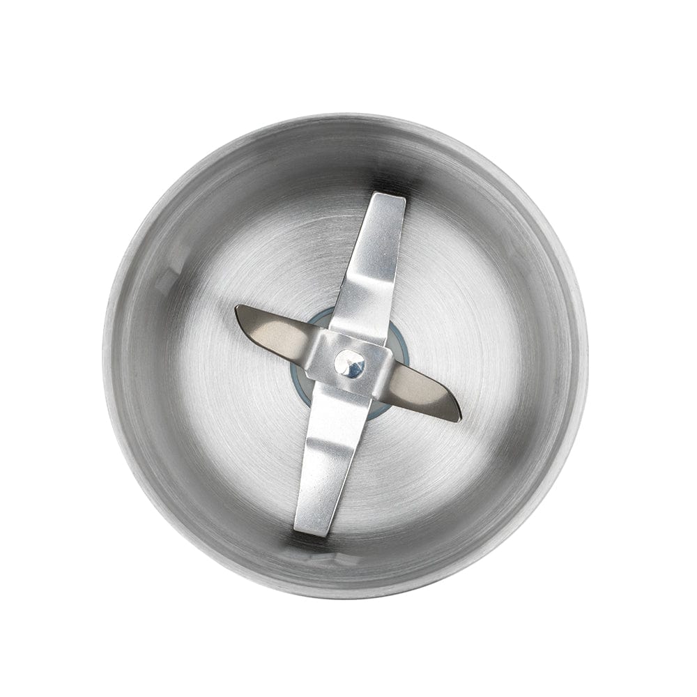 Flavour maker coffee spice grinder in stainless steel with spices on a wooden board - Baccarat