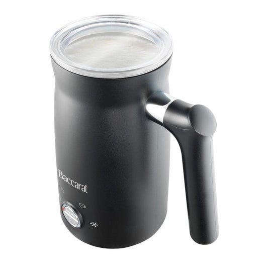 Close-up of an electric milk frother with sleek design and black handle - Baccarat the Perfect Froth