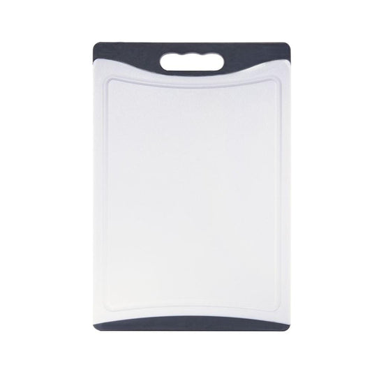 White chopping board with black handle sleek design 35cm x 24cm - Baccarat ultrafresh